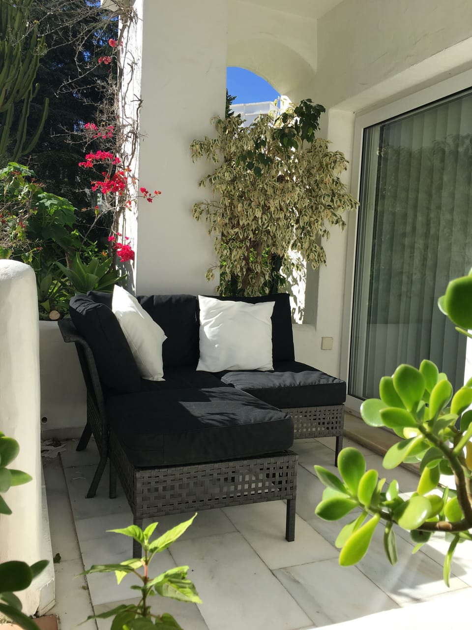 Sunny spot on the terrace