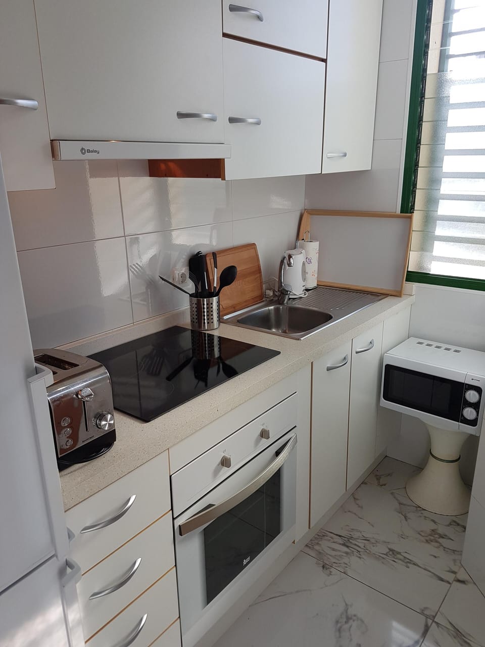 View into the kitchen