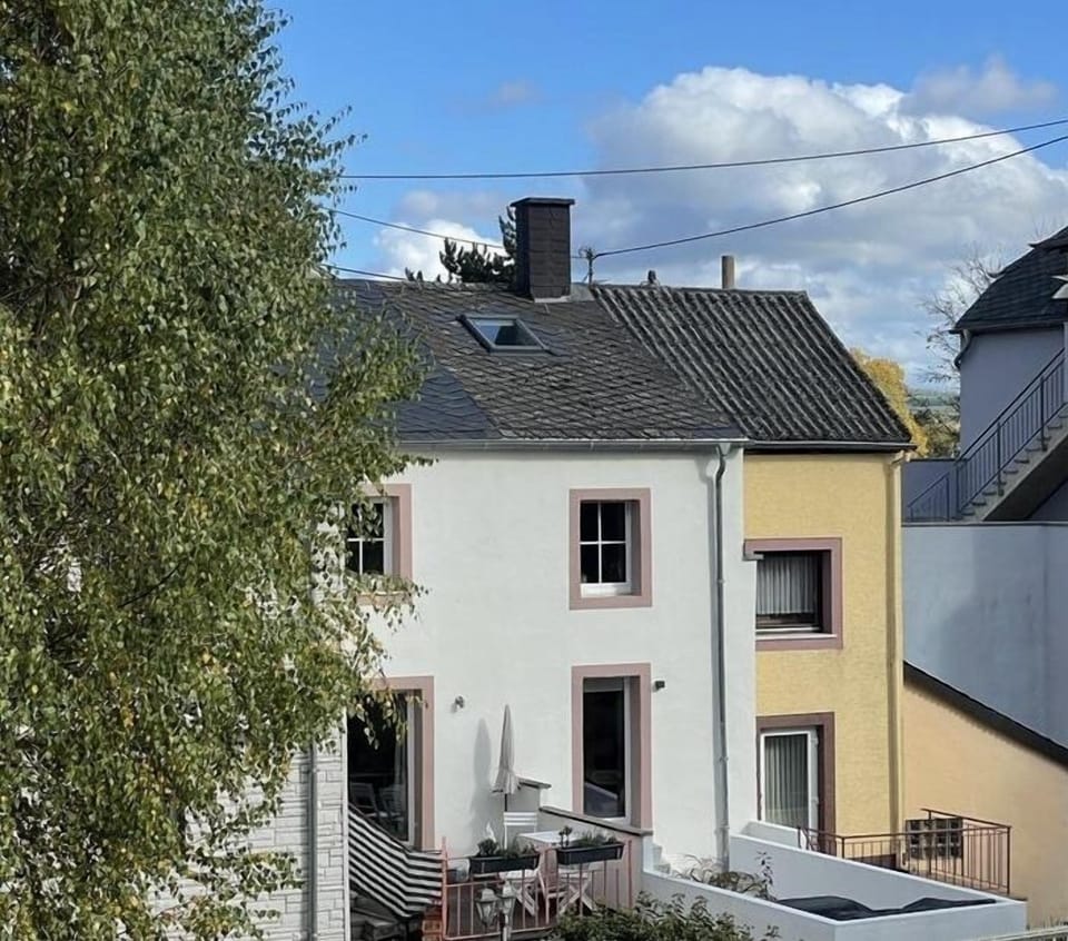 Ansicht Haus / Terrasse von Straße ( von hinten) 