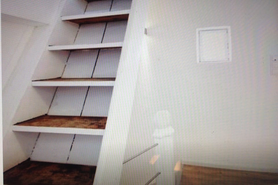 Treppe zum Dachboden - nur Deko für Gäste 
