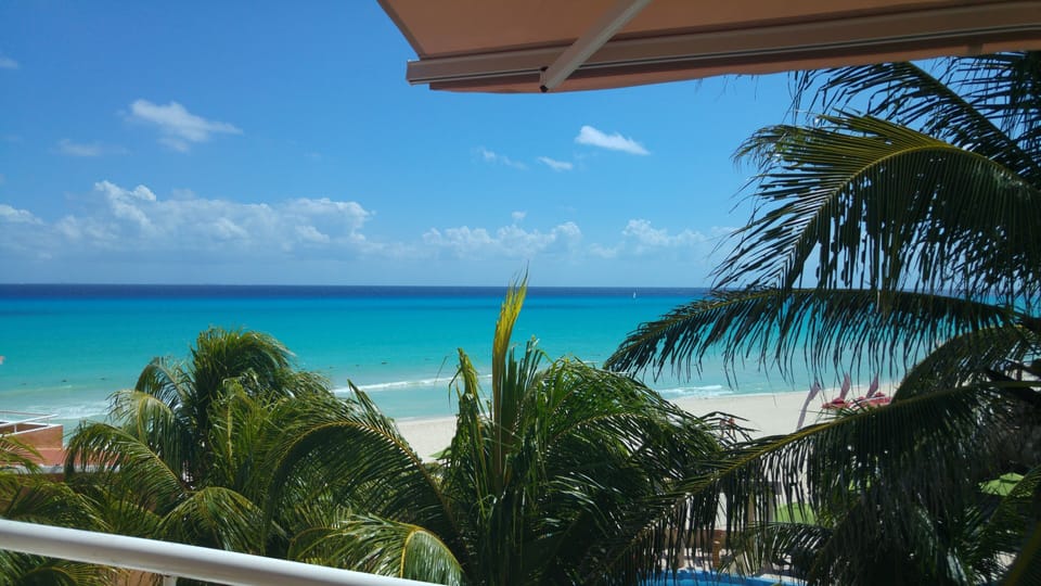 View from the balcony with shade