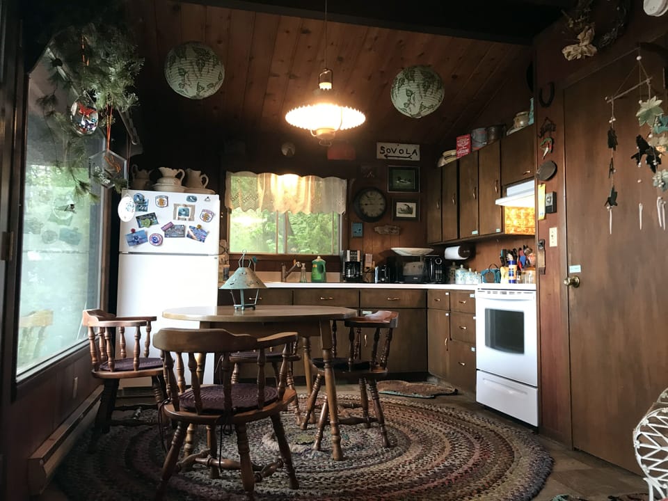 The kitchen/dining area