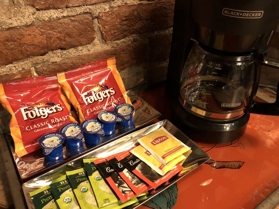 Coffee, Tea & Creamer Provided