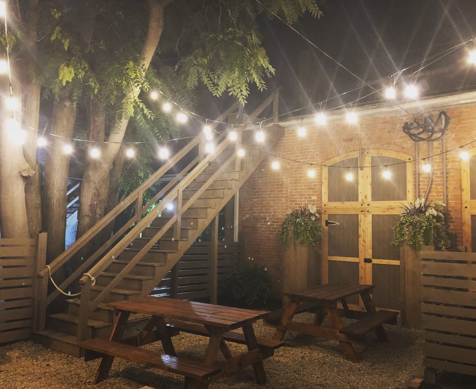 Hand of Fate Brewing Company's Beer Garden - Located behind The Loft