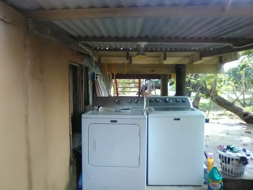 Laundry is just underneath on the ground floor