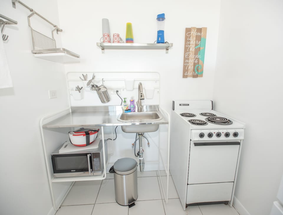 Everything you need...full size appliances, microwave, blender, toaster