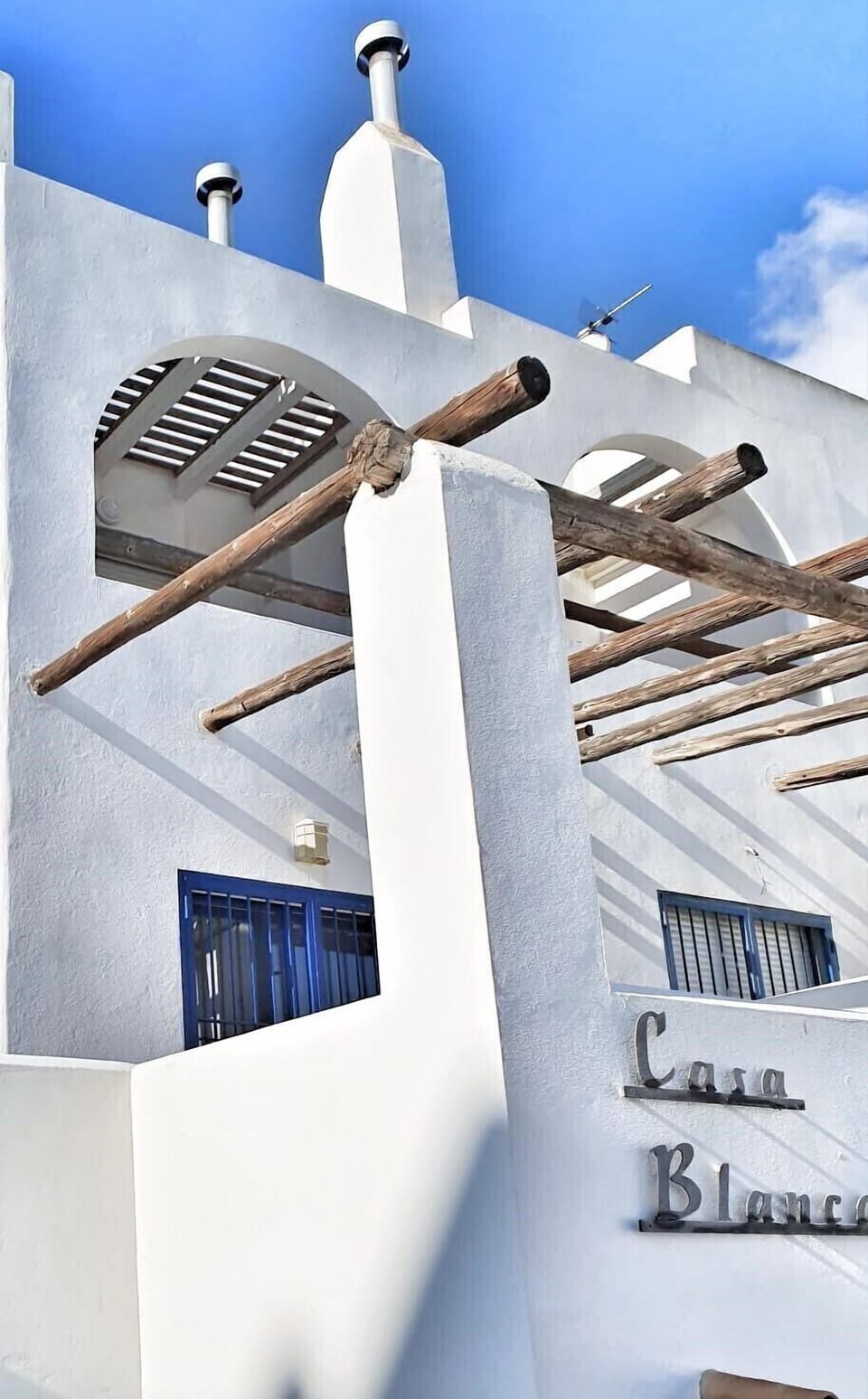 Front of apartments