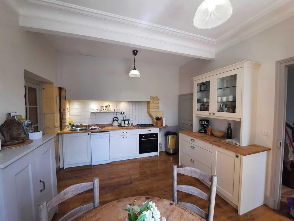 Recently installed hand crafted kitchen