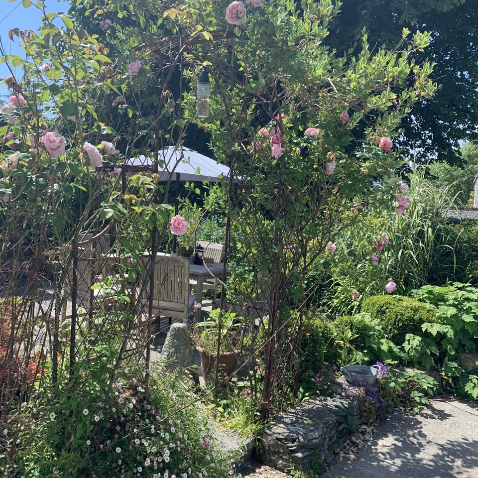 Sunny south west facing garden perfect for alfresco dining at any time of day