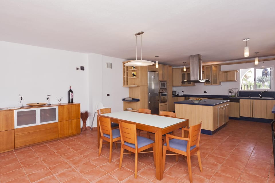 Kitchen and Dining room of main house.