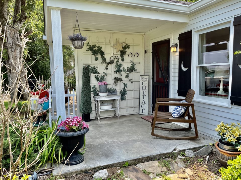 Your private front door entrance to duplex 