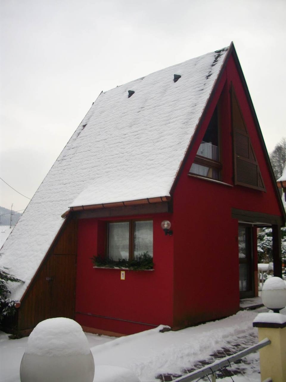 En hiver sous la neige