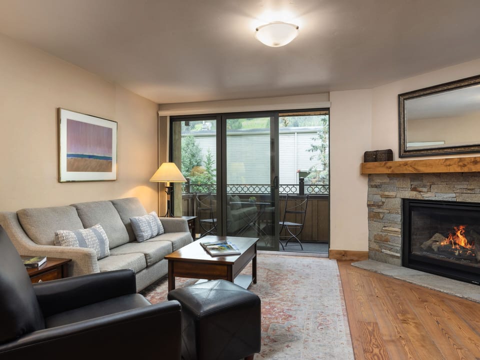 Living Room with Fireplace