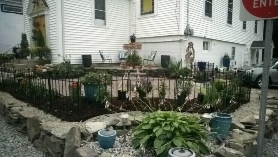 Raised patio