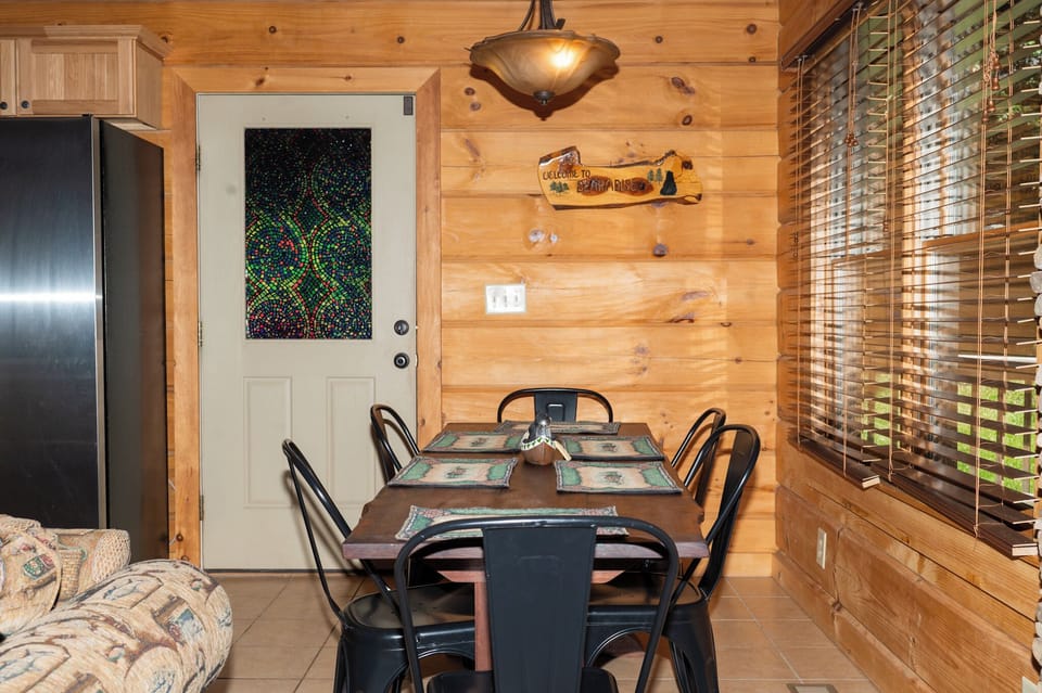 Main entrance; table for six