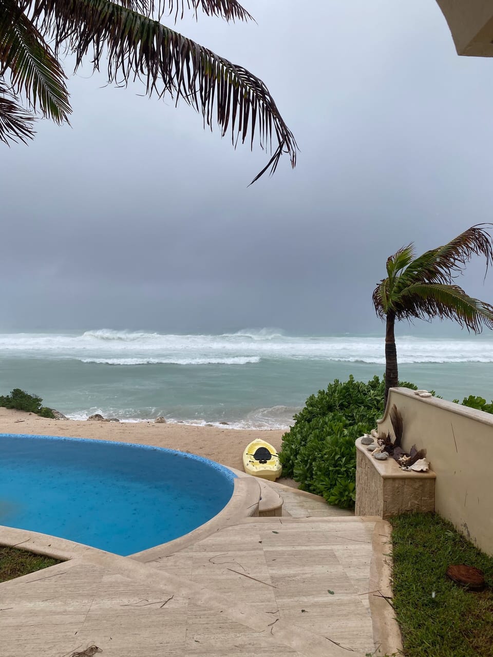 Tropical storm Gamma approaching . Sep. 2020 . guests loved it 