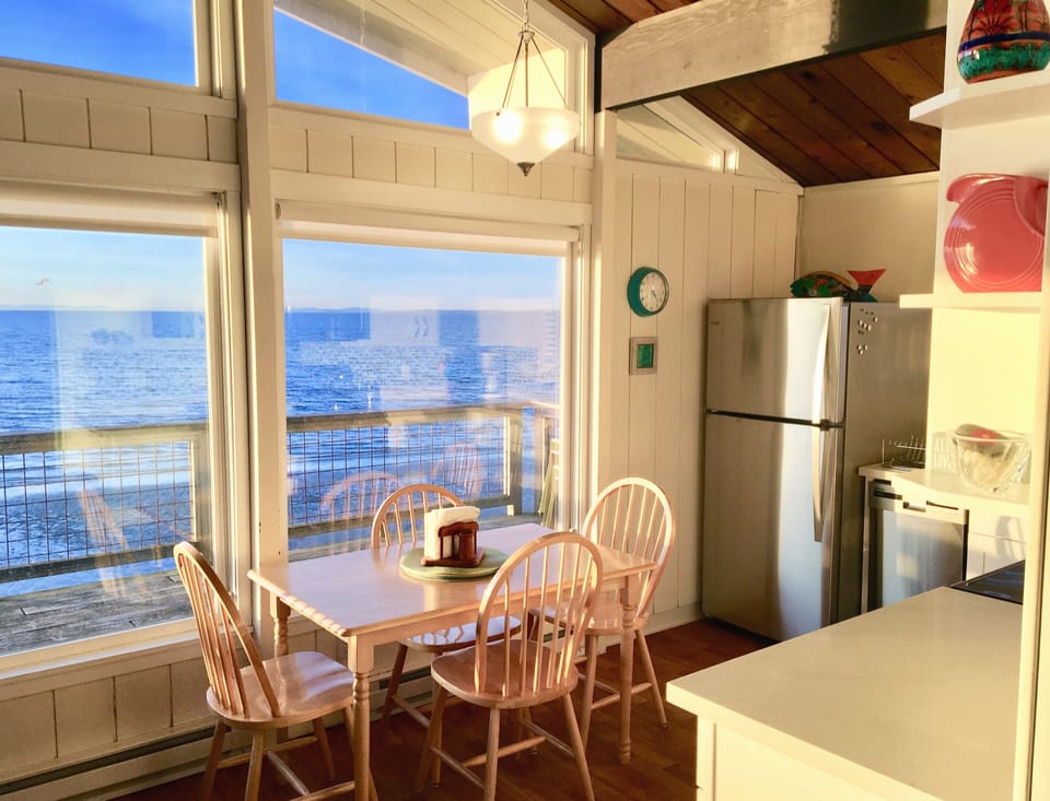 Comfy up to date kitchen makes cooking "at home" a breeze.