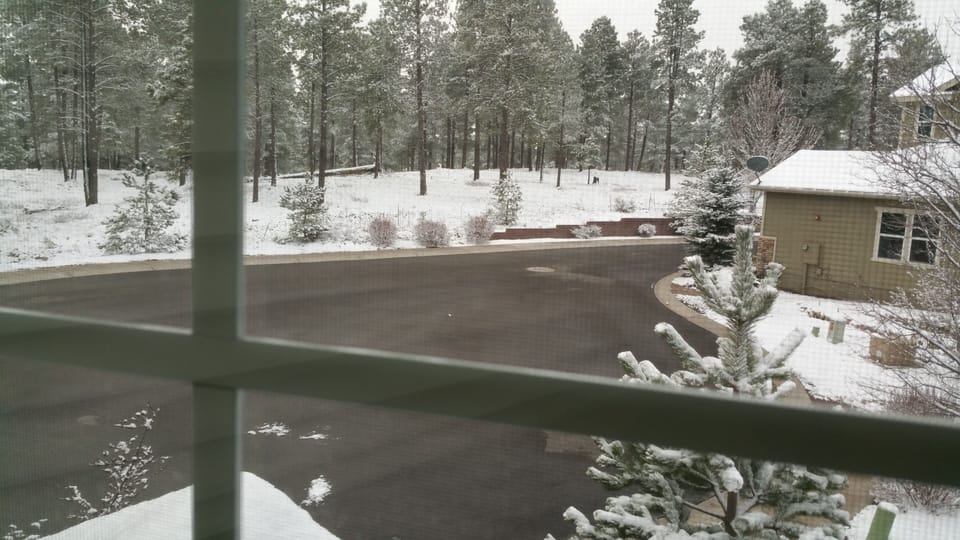From upper bedroom window