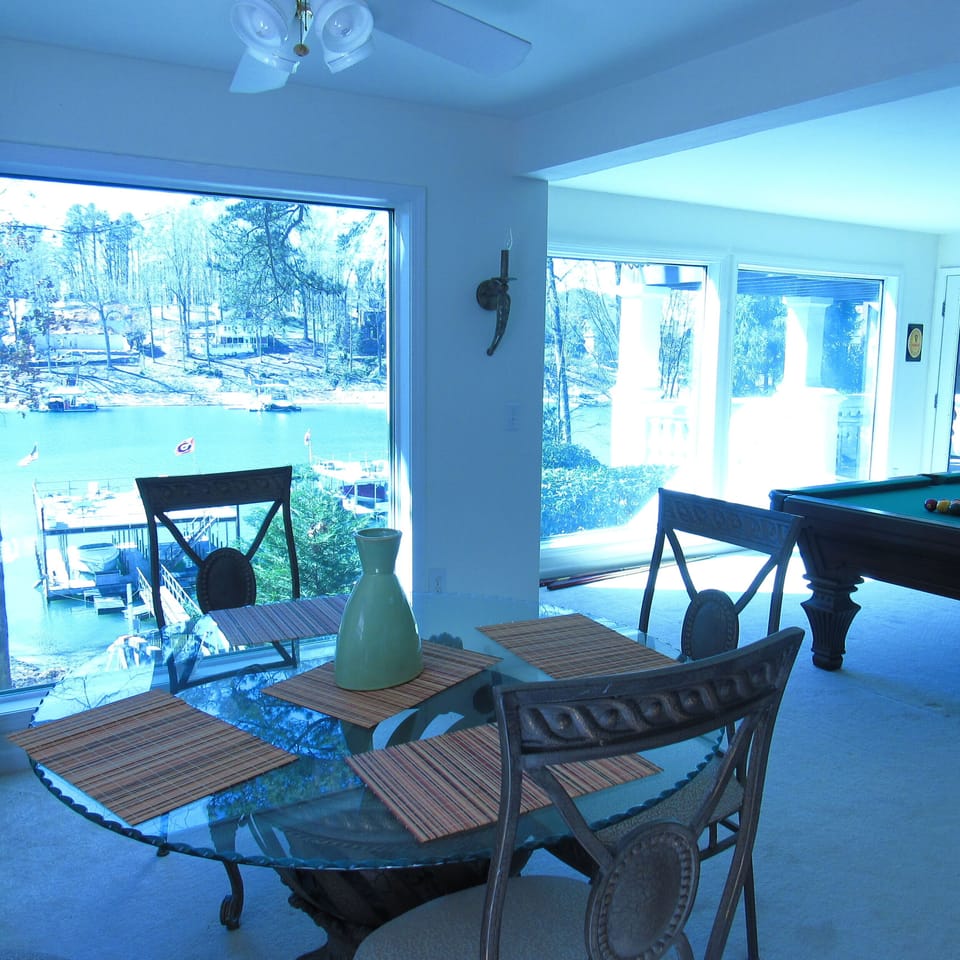 terrace level dining area