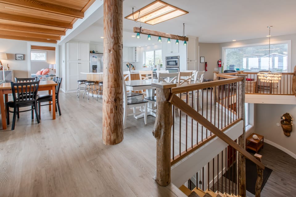 Main upper level is all open concept.