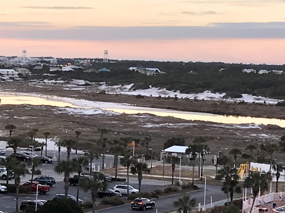 View from bedroom of  Phillips Inlet, Camp Helen and beach along C 30A