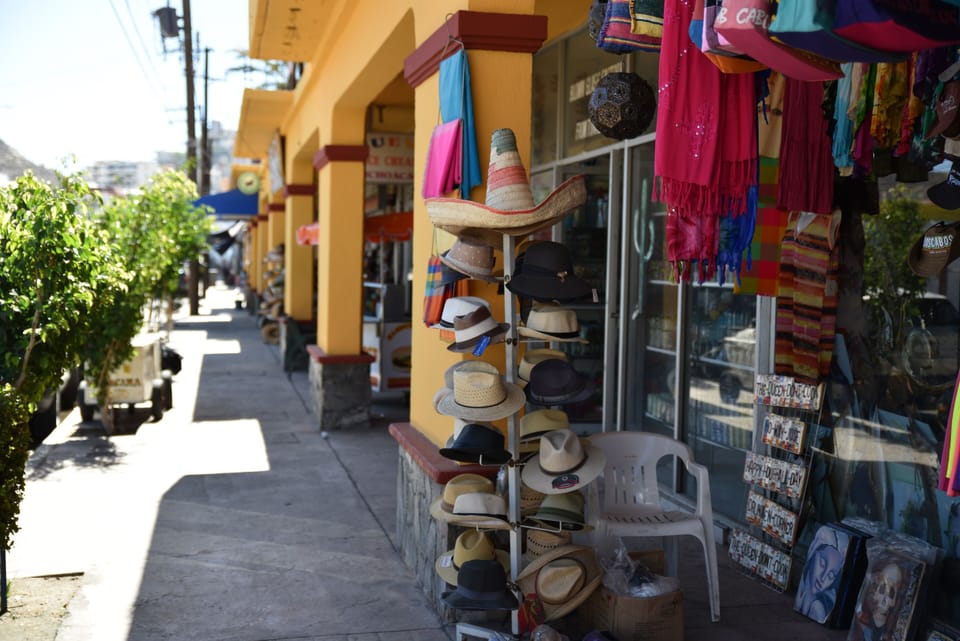Downtown Cabo is about 10 minute walk