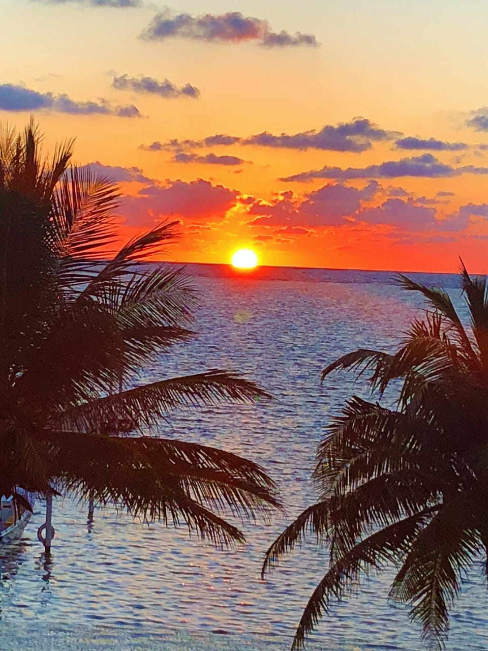 Sunrise view from the veranda