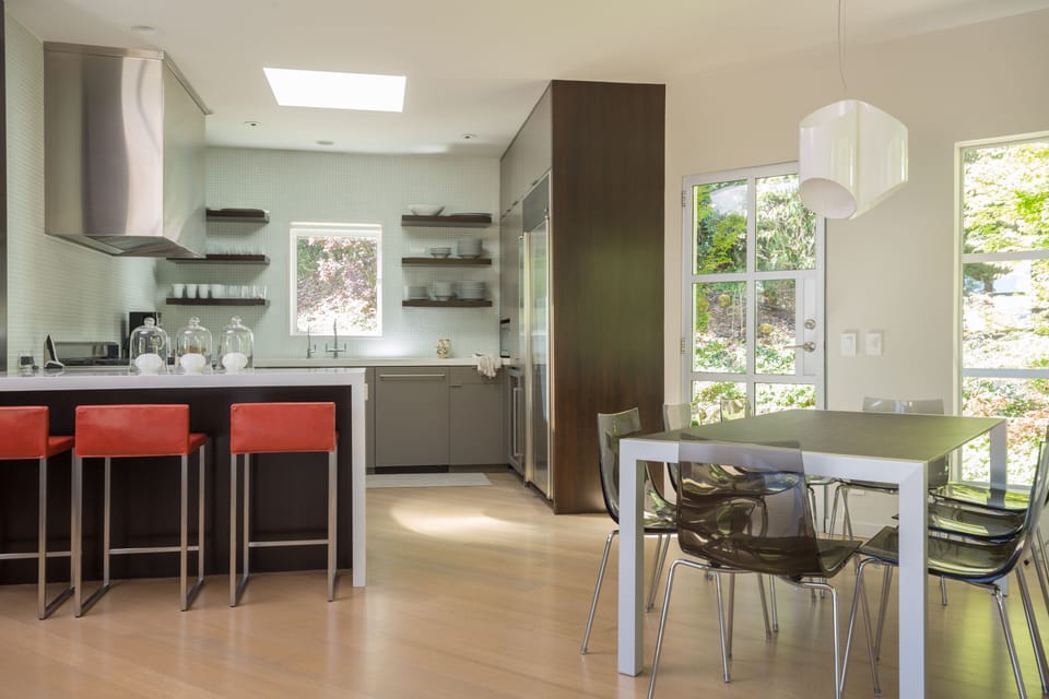 Kitchen with additional dining table