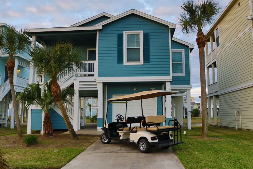House & Golf Cart
