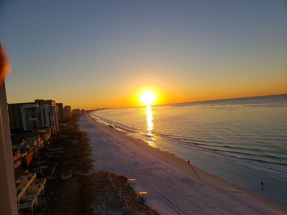 Morning sunrise on the balcony!