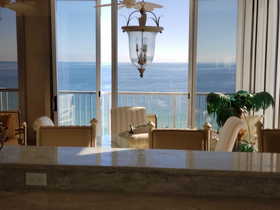 View from Kitchen to unobstructed ocean views!