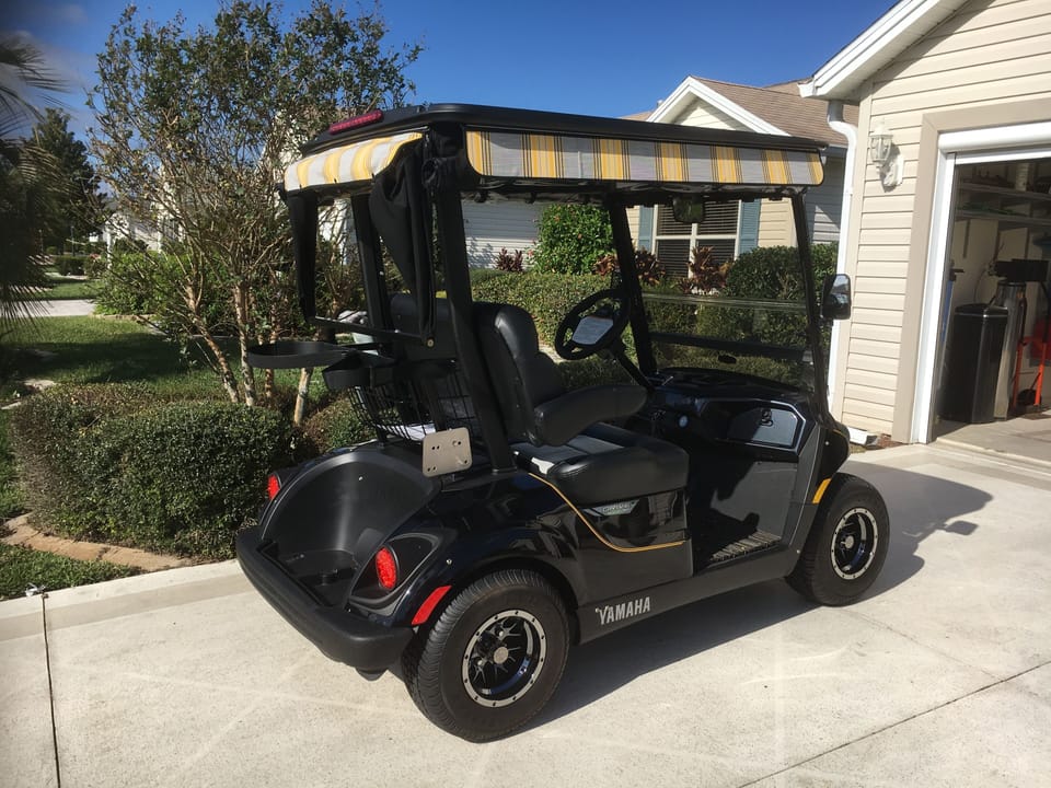 The 2018 Yamaha gas cart.
It has many nice features for you to enjoy.