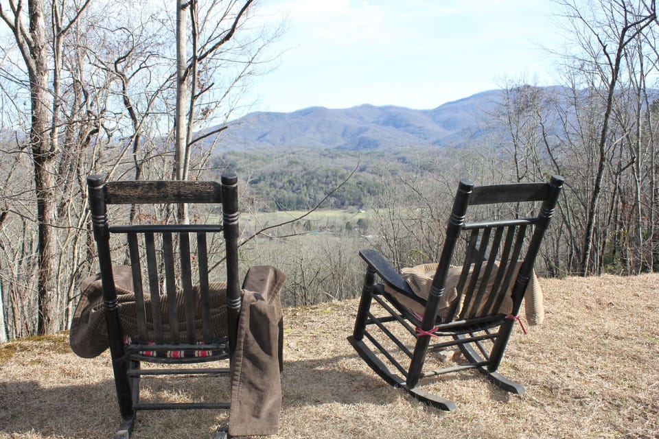 View of Deep Creek Valley from front yard. My favorite spot to gain perspective.
