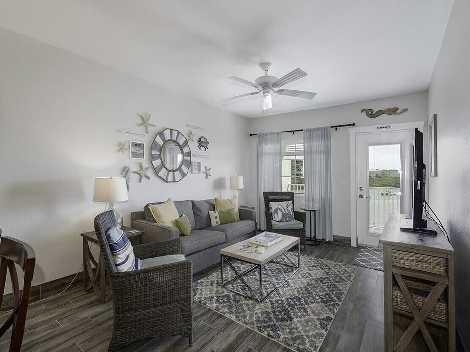 bright, inviting living room