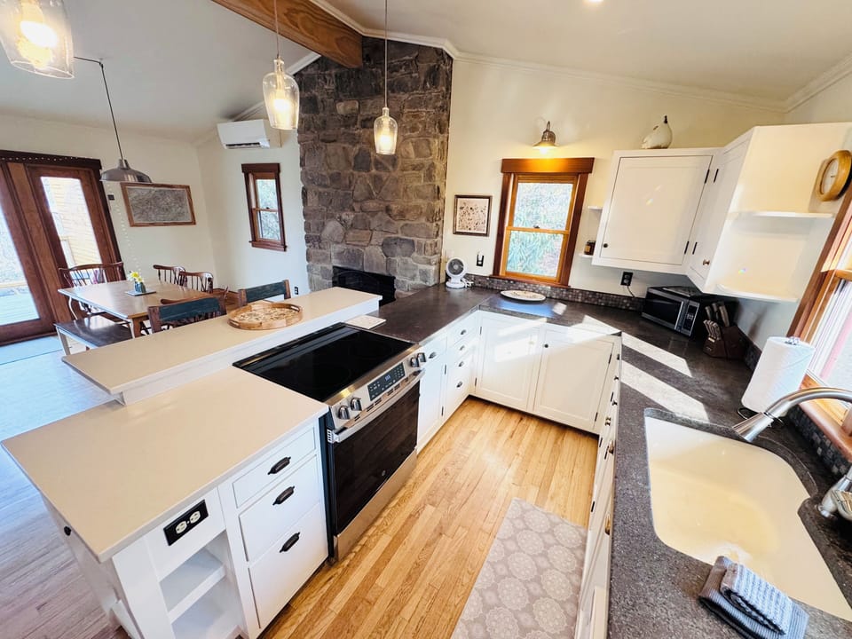 Light-filled kitchen.