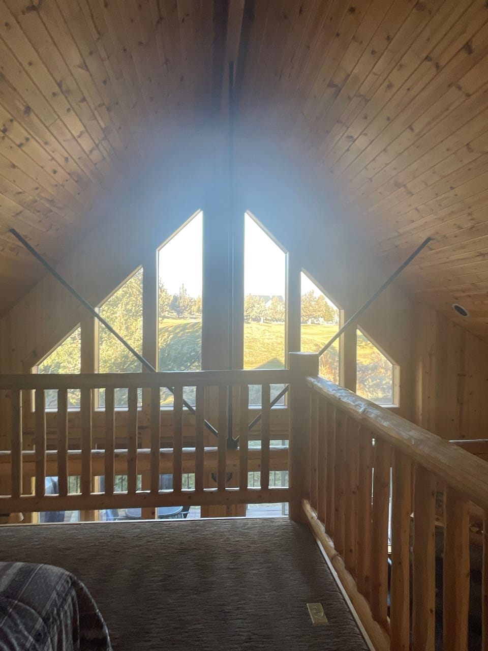 Upstairs loft with full mattress over looking 15 th fairway 