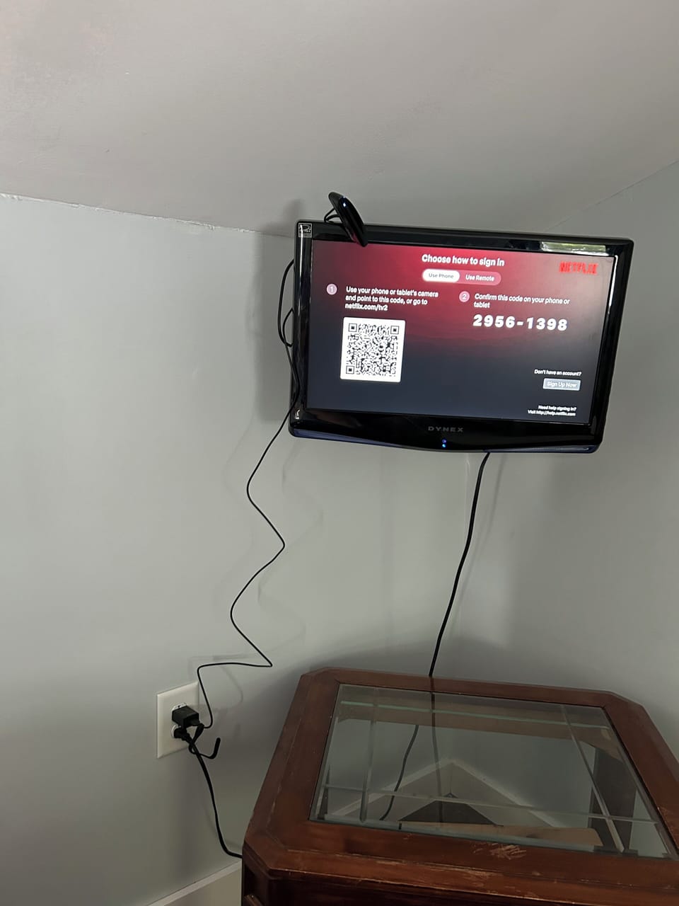 Tv in upstairs bedroom
