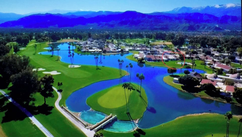 Located in heart of Mission Hills, with mountain views, center right of picture