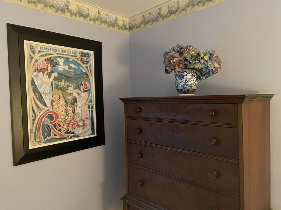 Our guests have been staying longer so we put in a large dresser.