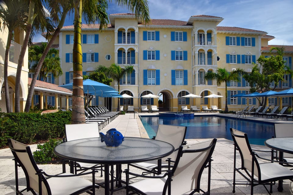 View from pool deck.