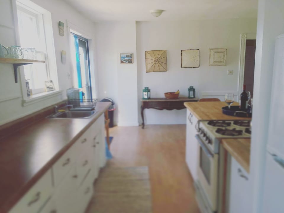 Open plan kitchen.