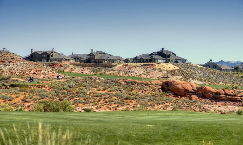 View of the neighborhood from the Coral Canyon Golf Course.