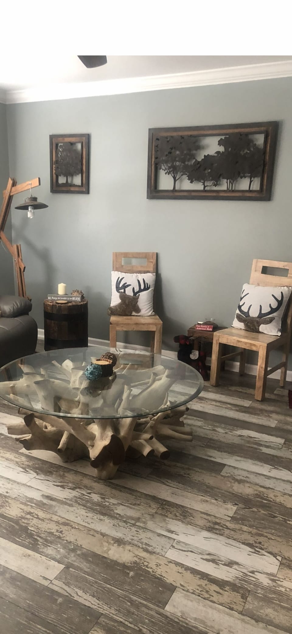 Living room plus it's decor.