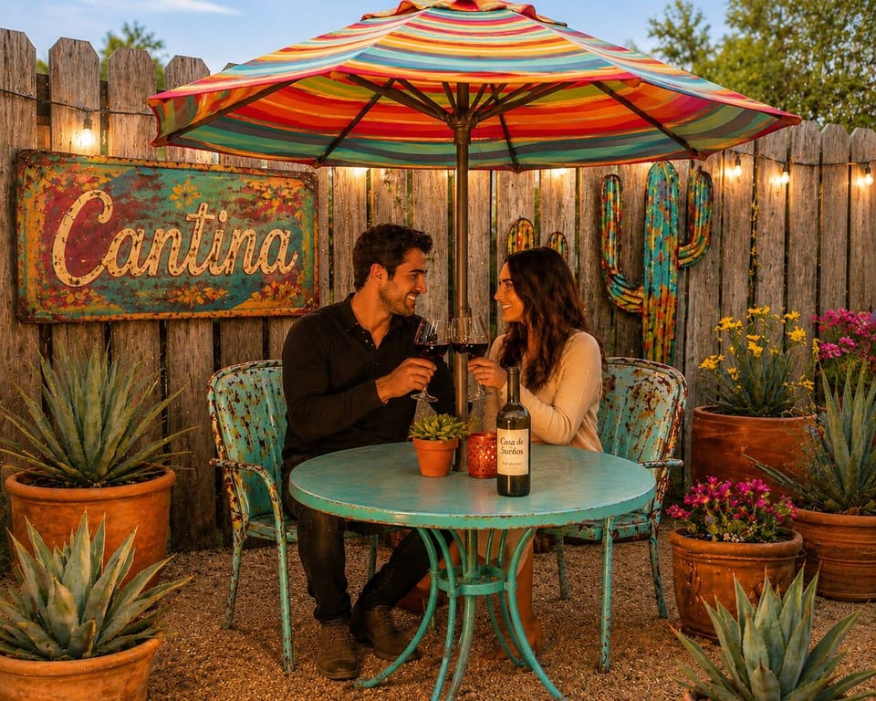 Relax in the Cantina with a glass of Hill Country wine/ Grill out a meal too