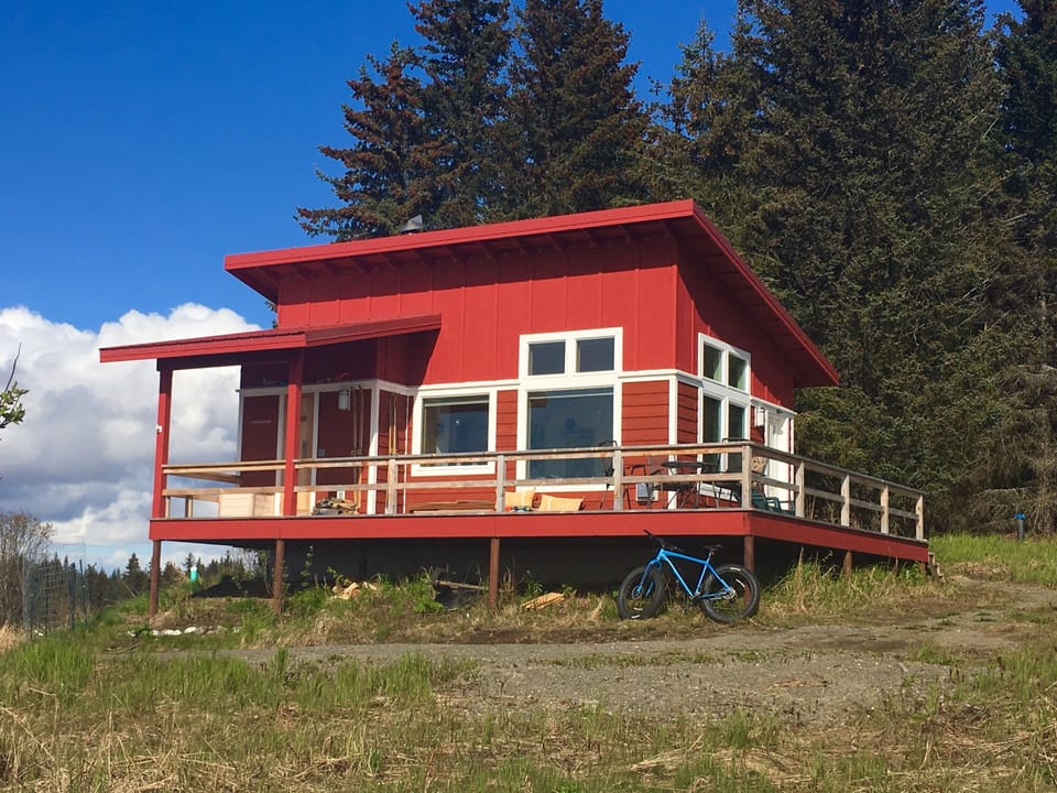 Sandhill Crane Cabin--before our house was built.