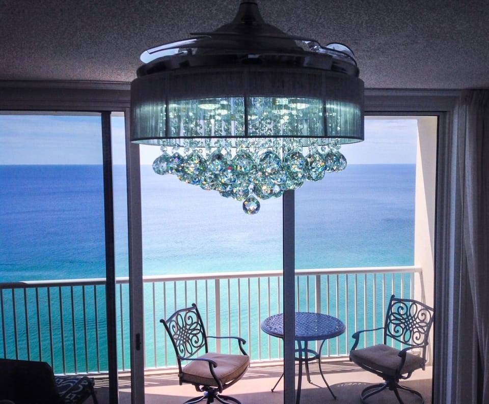 Elegant chandelier to lighten the mood
