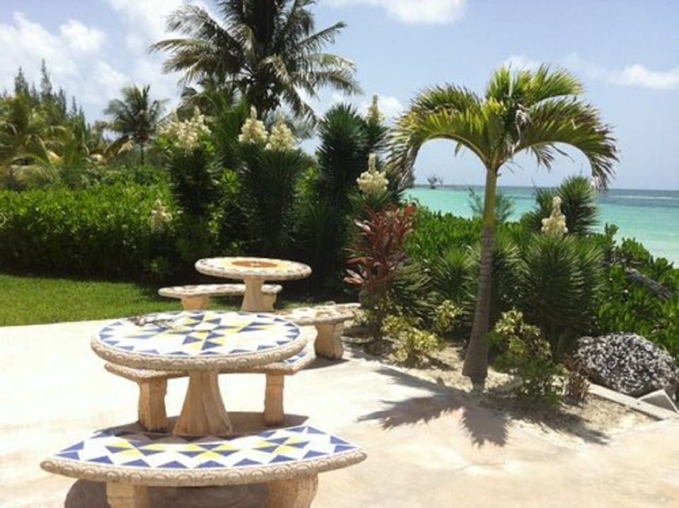 Eat by the beach on patio