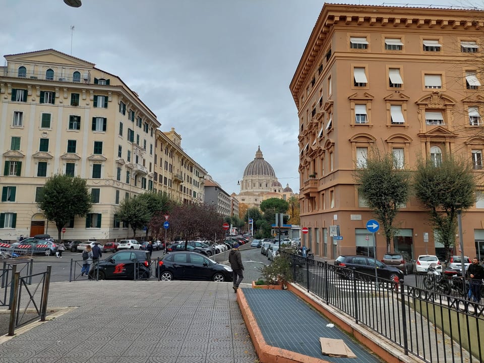 View of S. Peter church from the street