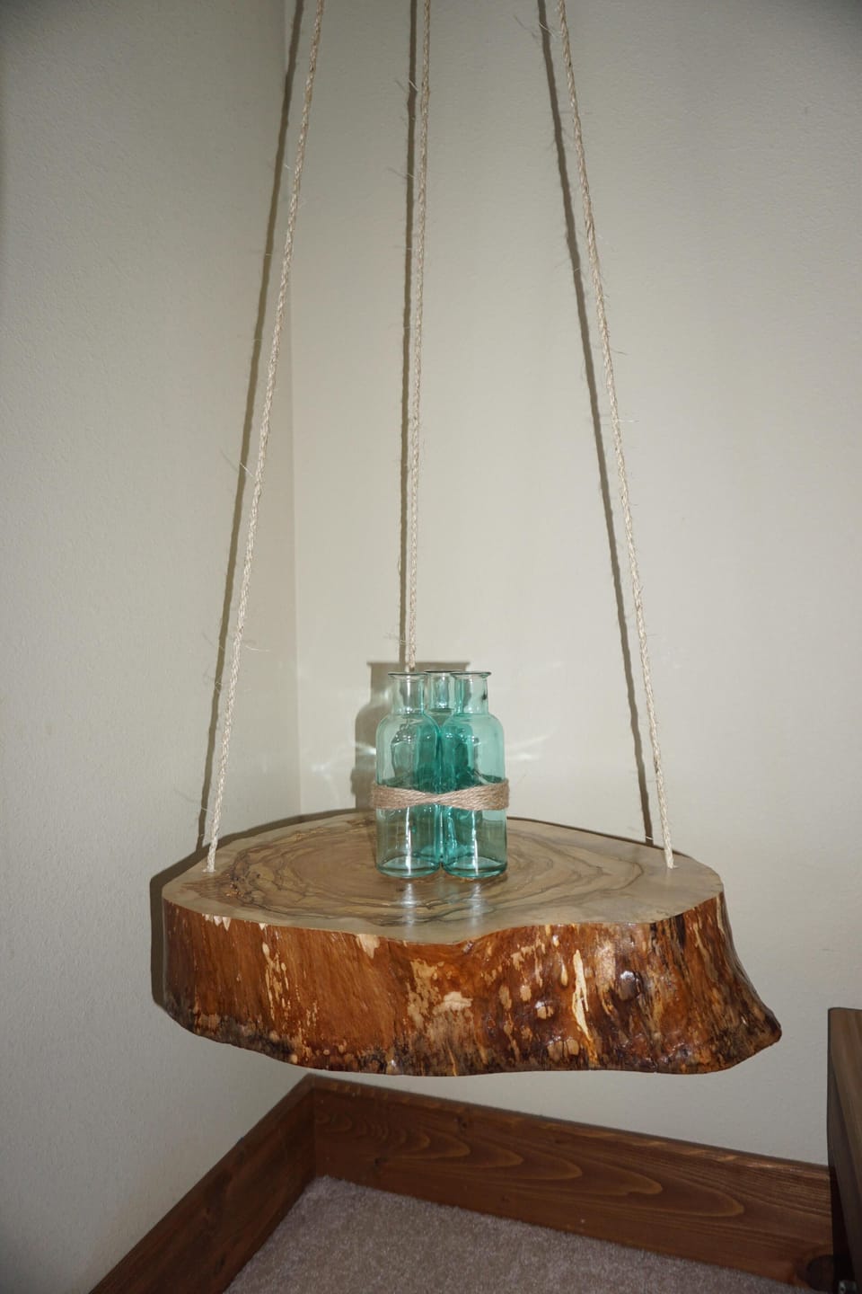 Custom birch nightstand