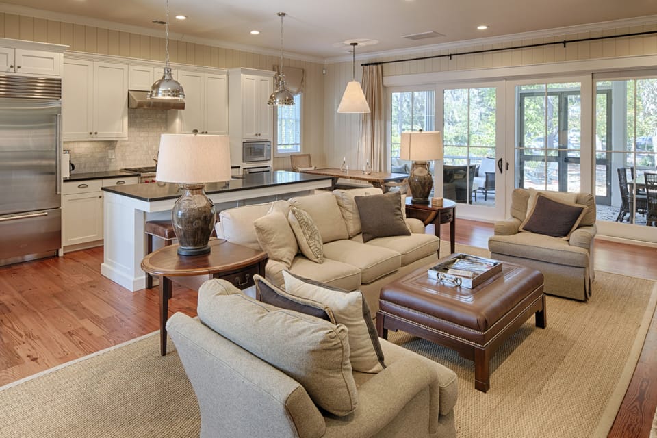 Living Room (With Kitchen In Distance)